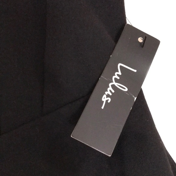 NWT Lulu’s Cocktail Hour Black Wrap Dress - Picture 7 of 14